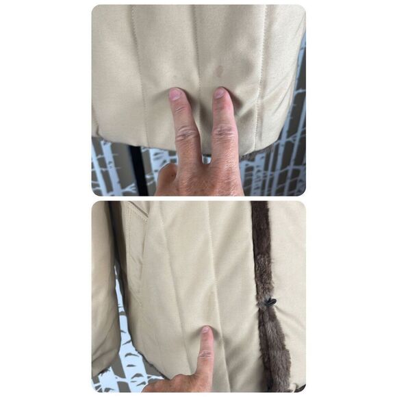 2 in 1 Reversible Brown Sheared Fur Jacket - Picture 6 of 9